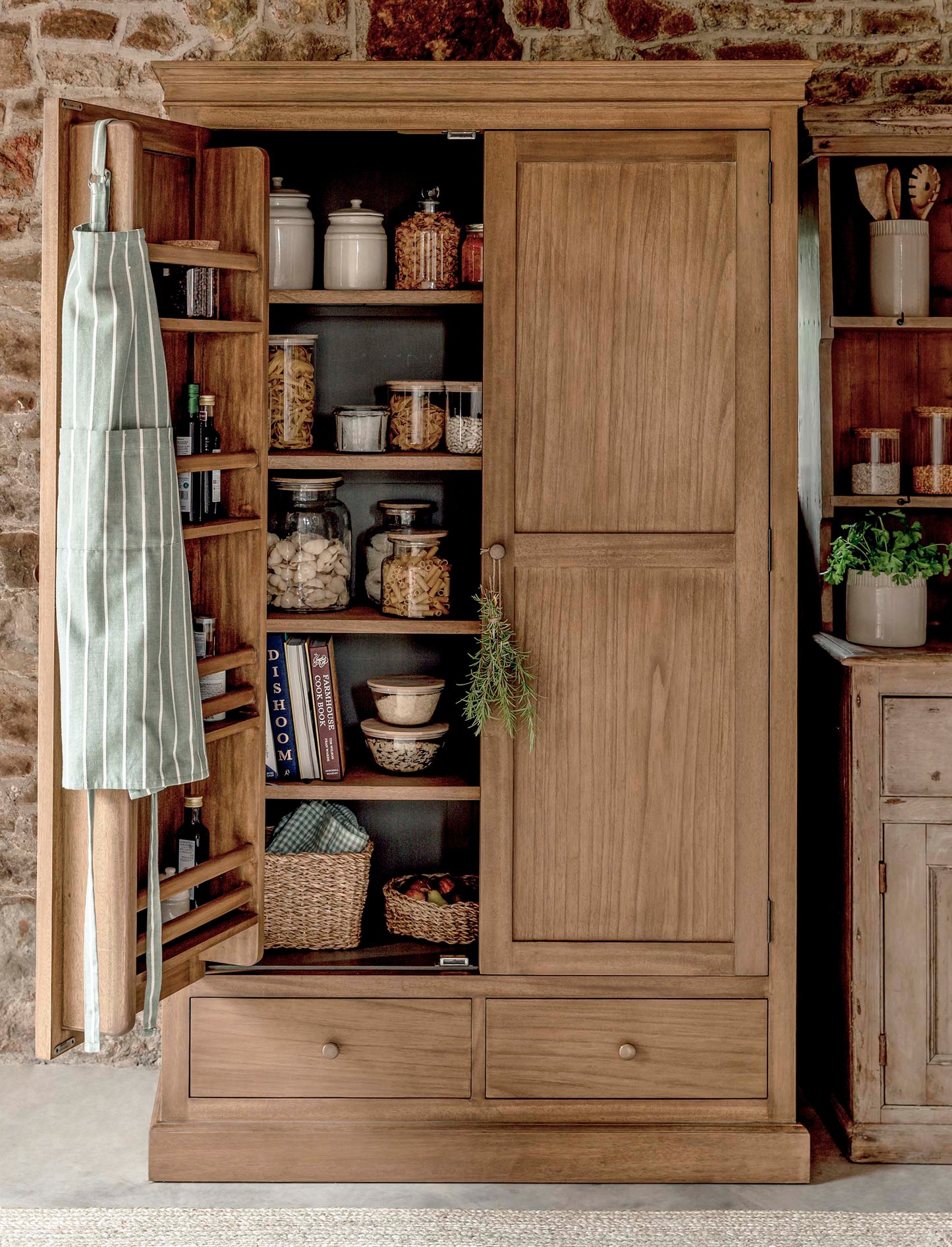Natural Wooden Pantry