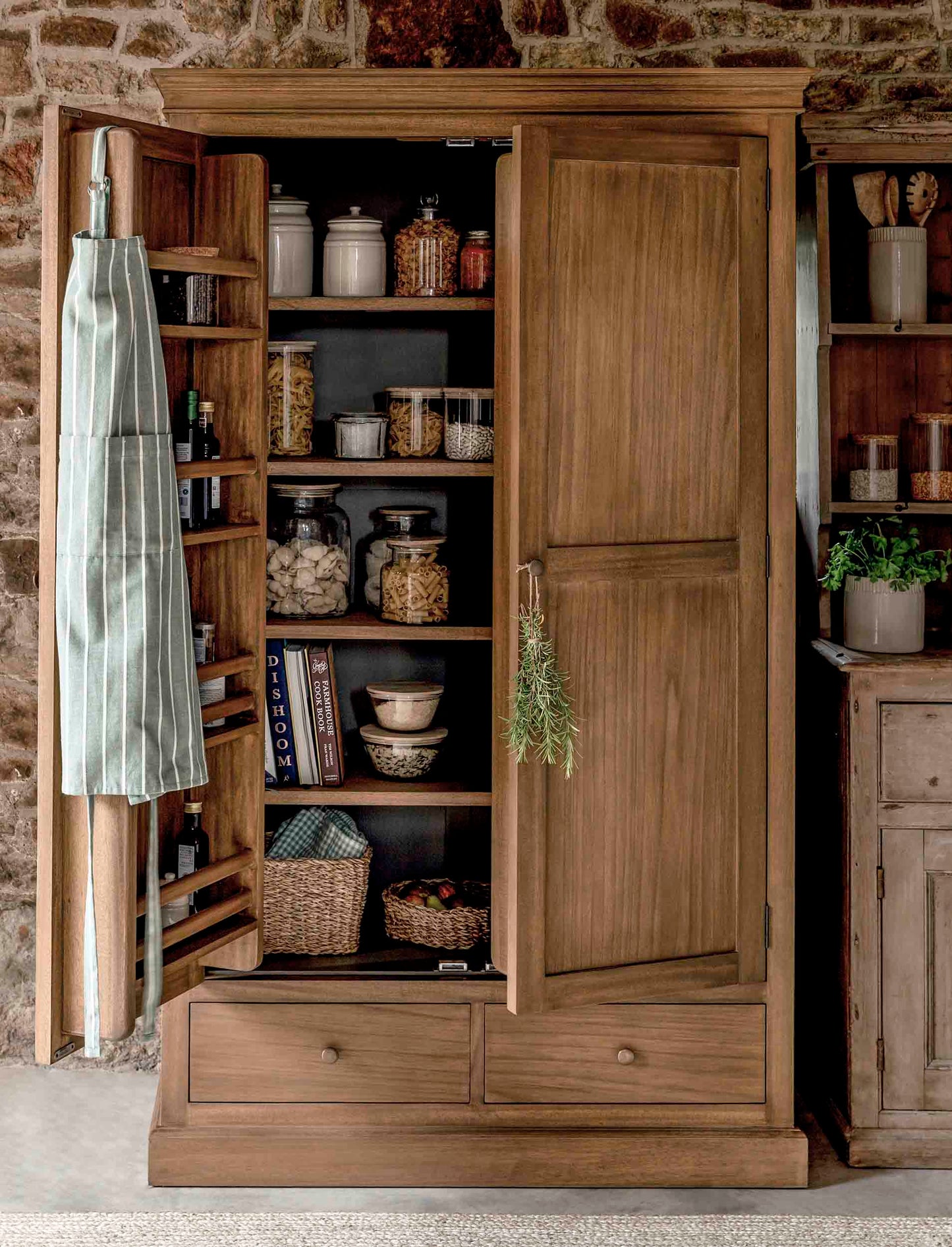 Natural Wooden Pantry