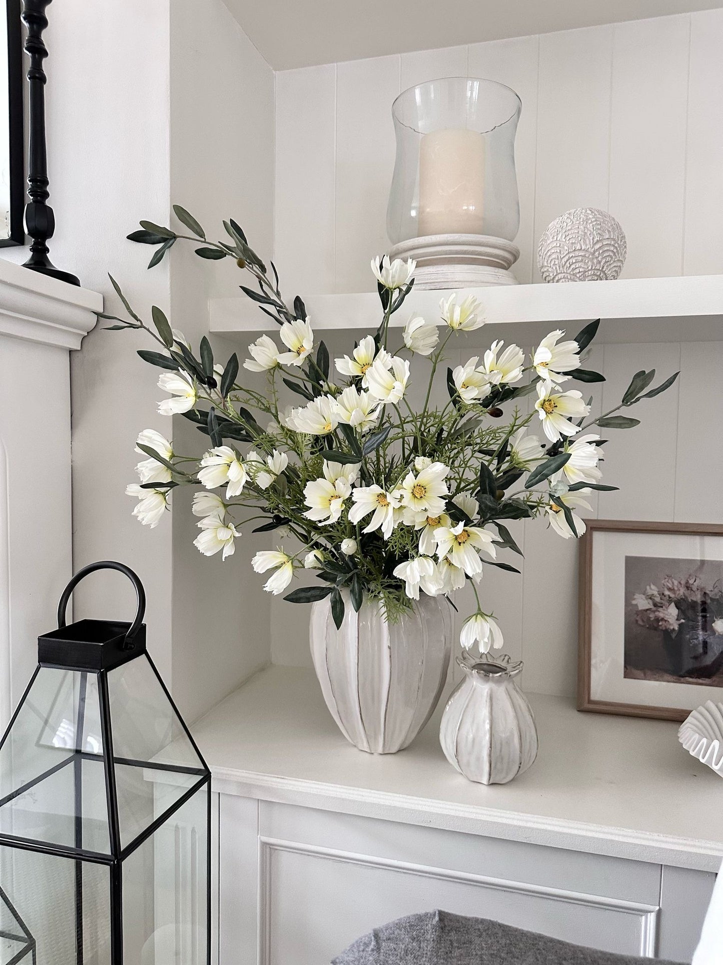 White Cosmos Flower Stem