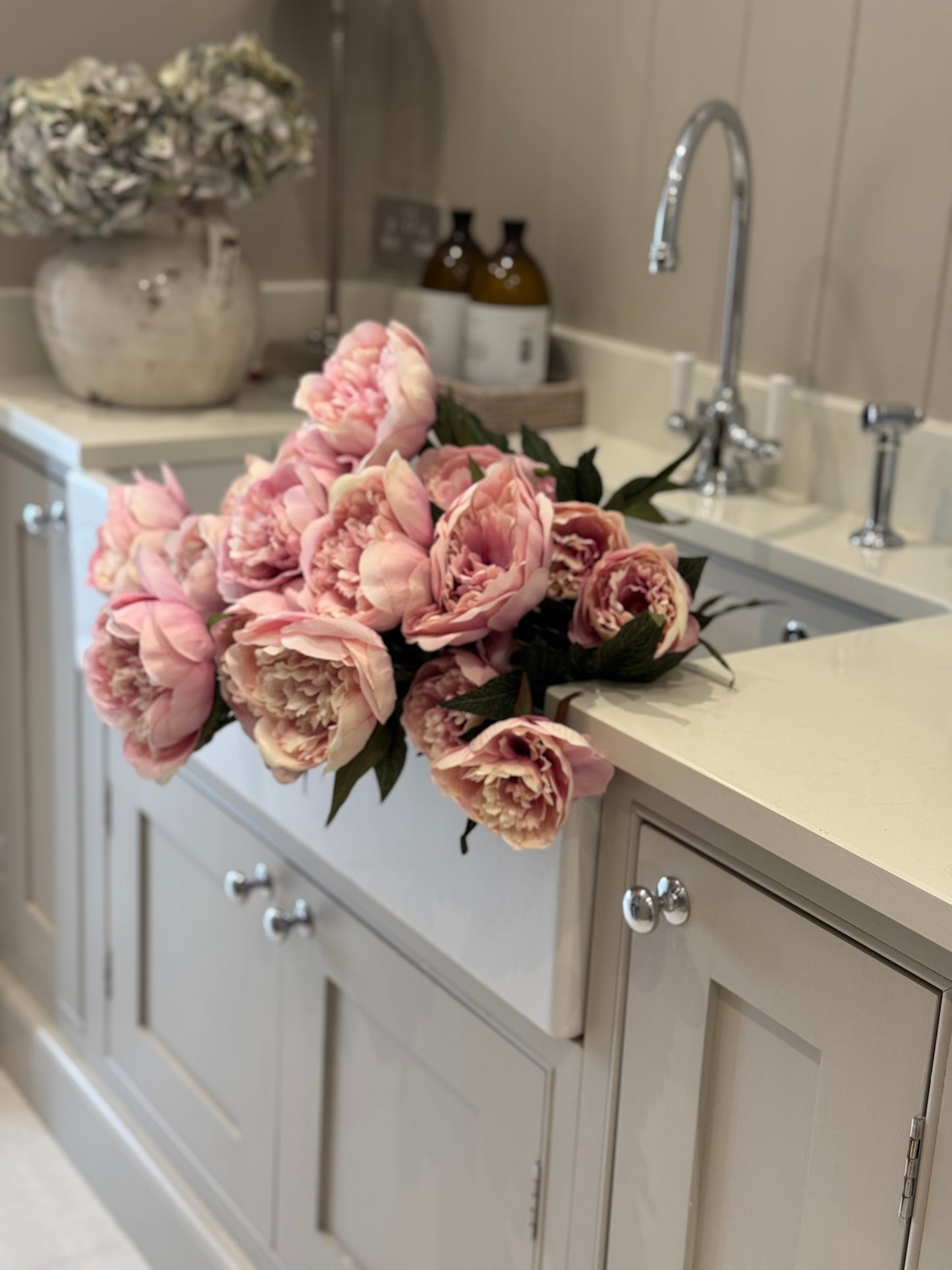 Pink Peony Stem