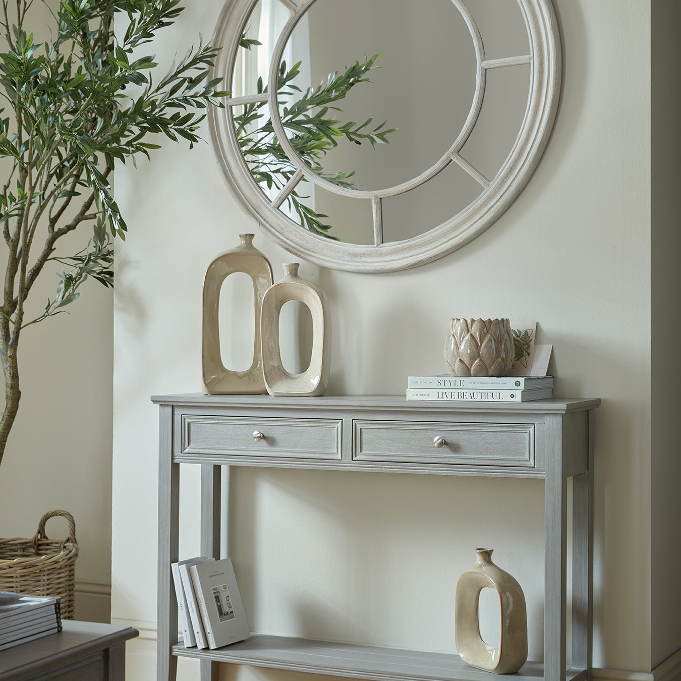 The Serene Collection Two Drawer Console Table