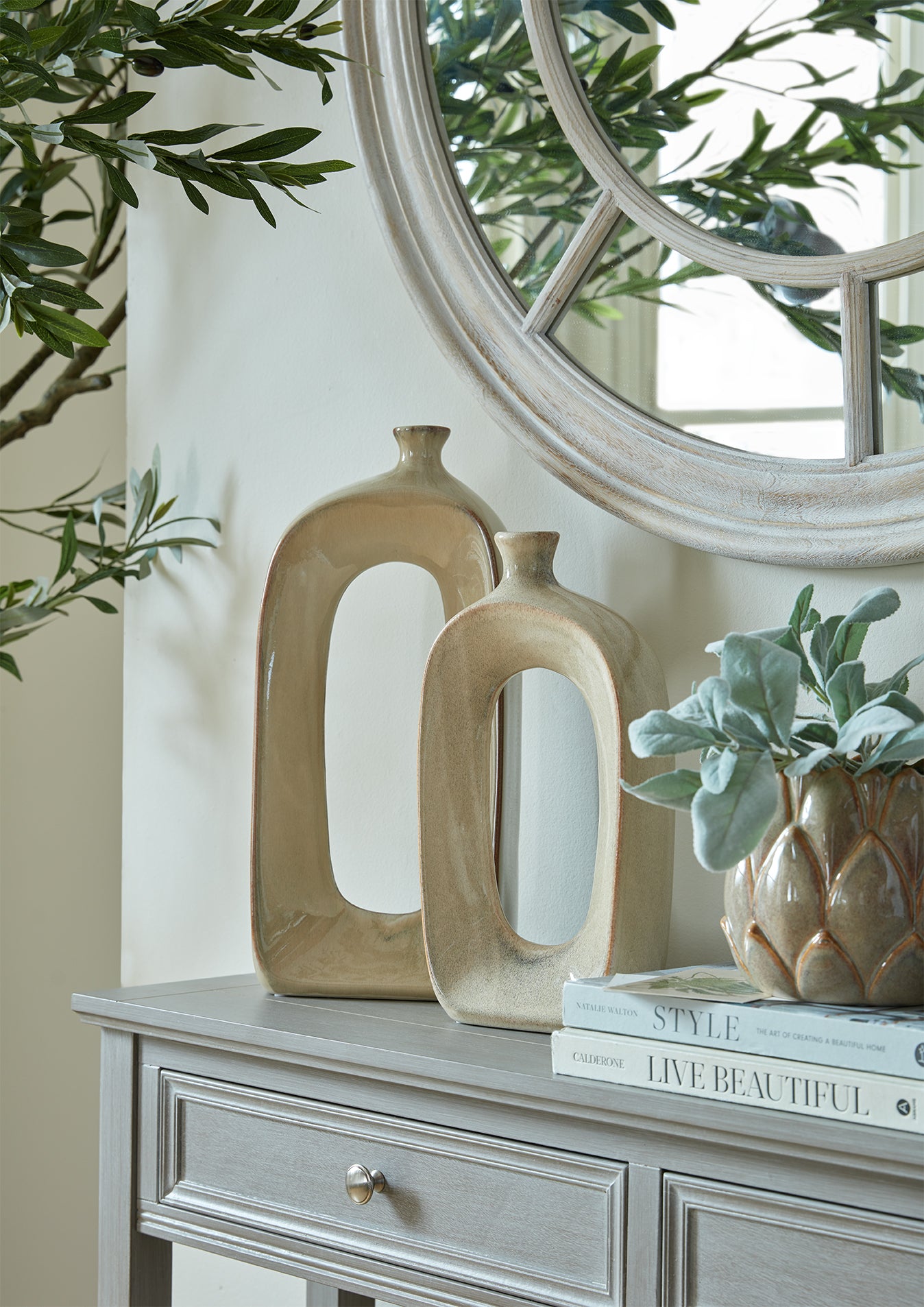 The Serene Collection Two Drawer Console Table