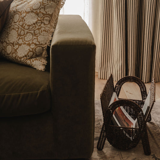 Ashford Faux Rattan Magazine Rack