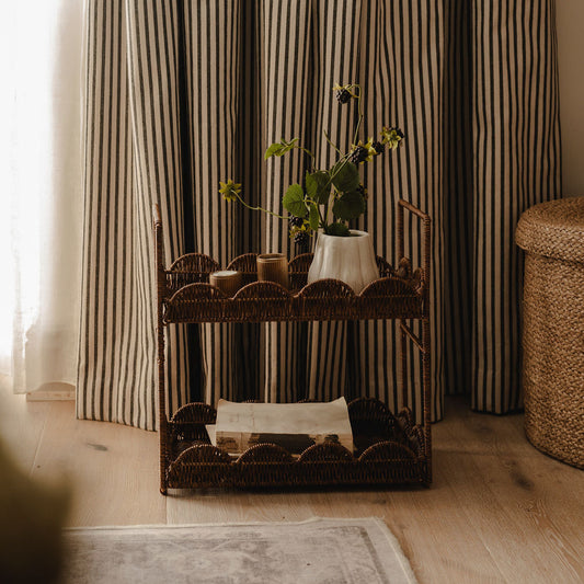 Ashford Faux Rattan Tiered Shelves