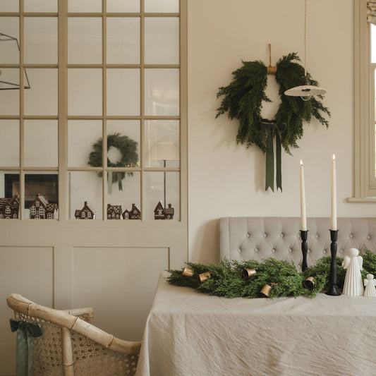 Real Touch Cedar Cypress Heart Shaped Rope Wreath