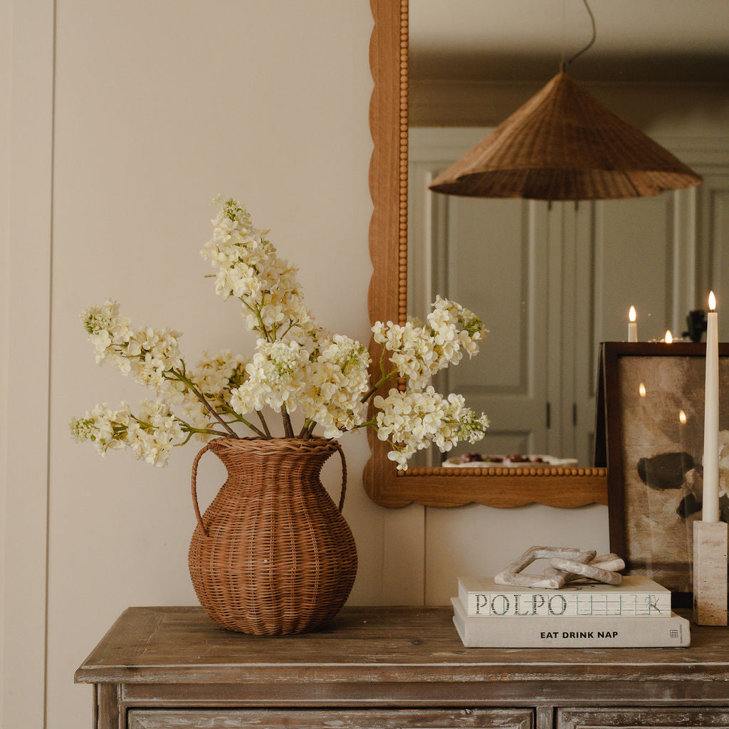 Woven Wicker Vase