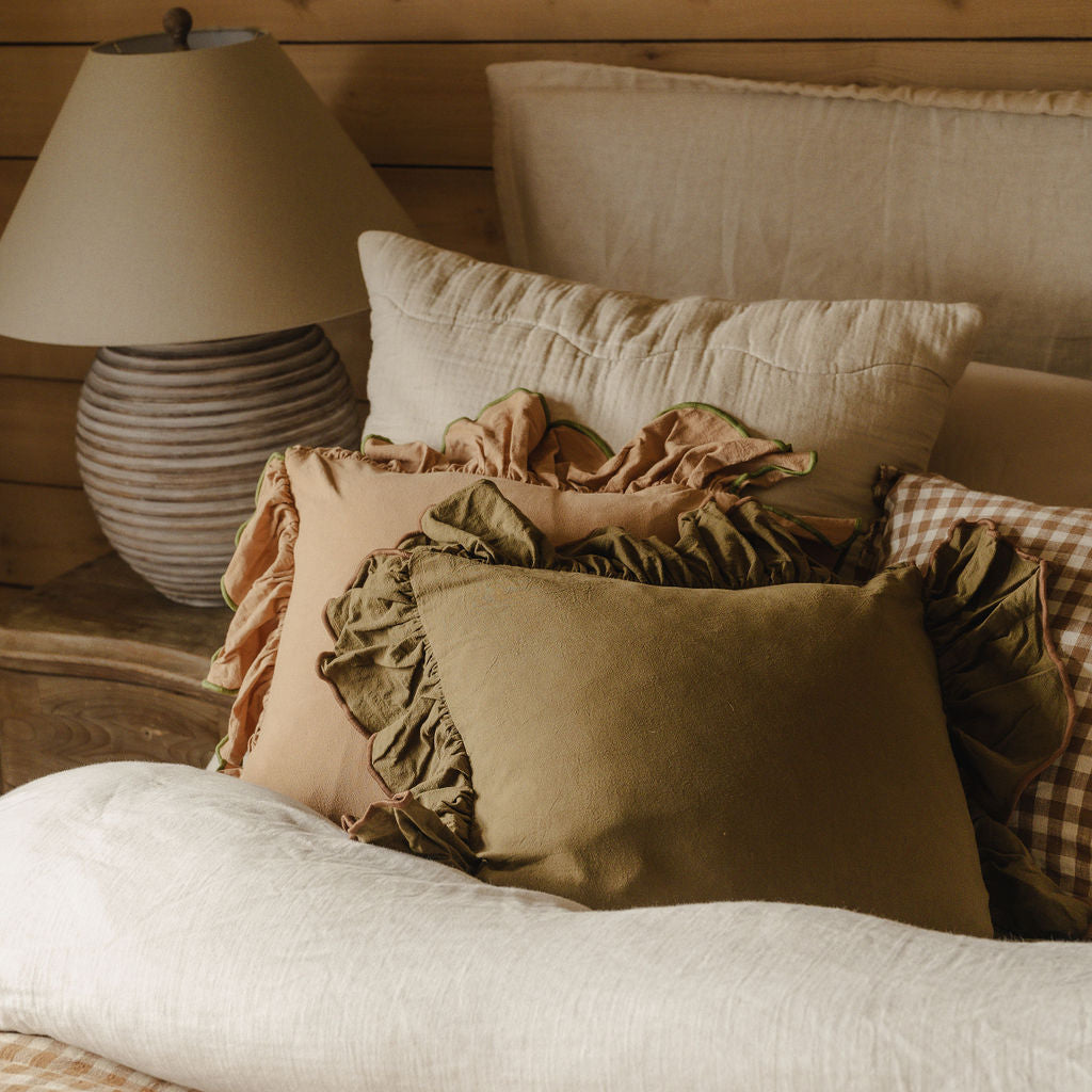 Large Ruffle Cushion Cover