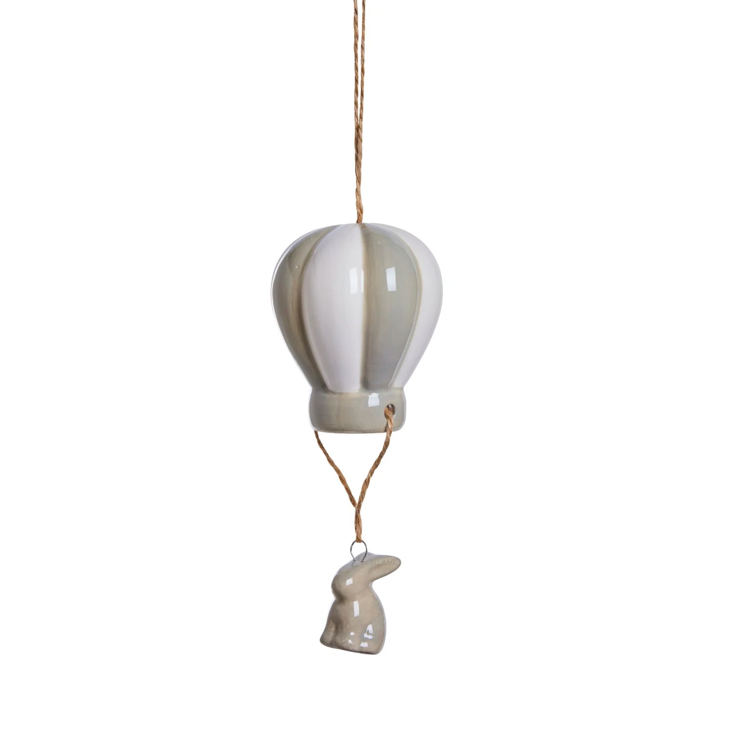 Set of 3 Ceramic Air Balloon Bunny
