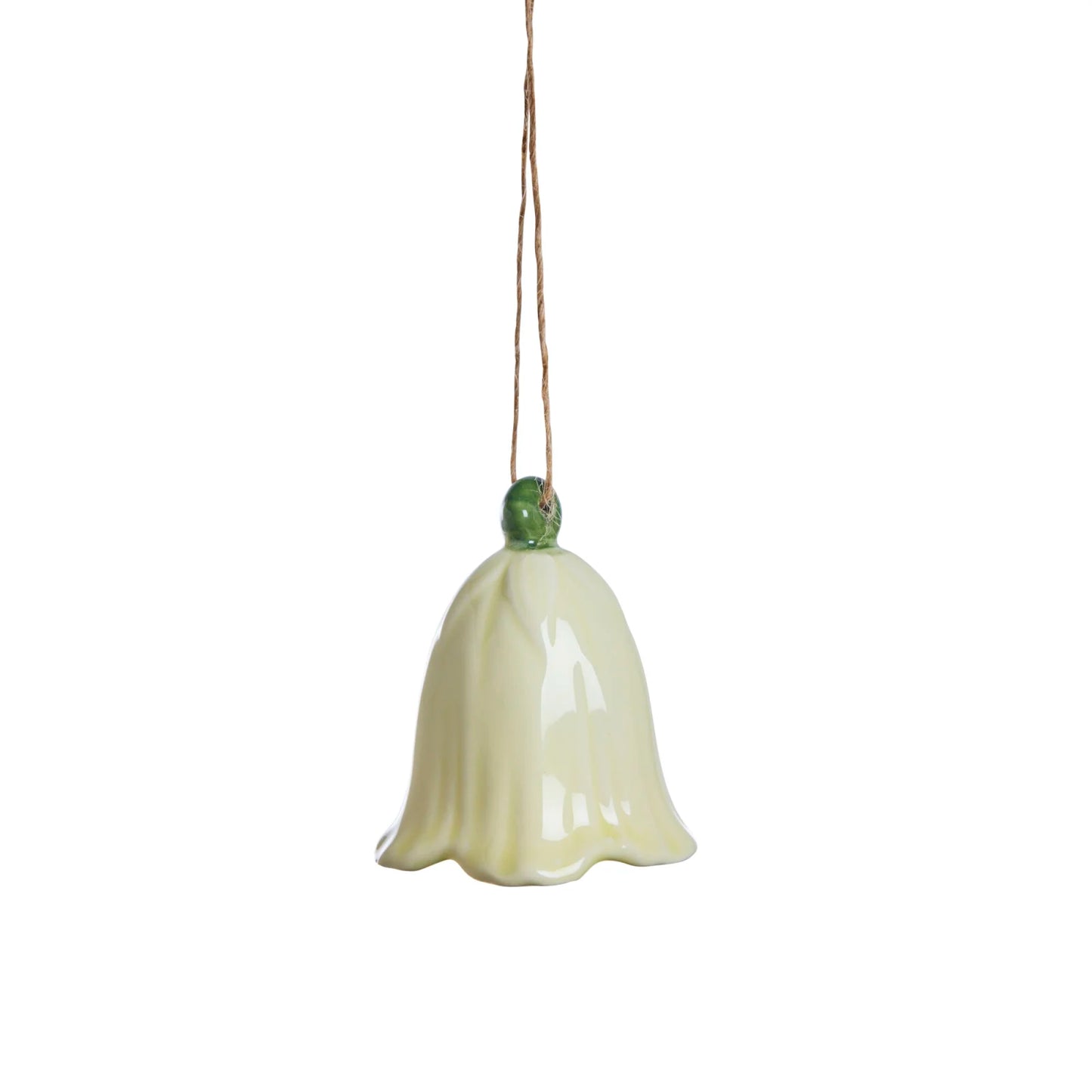 Set of 6 Ceramic Flower Hanging Decorations