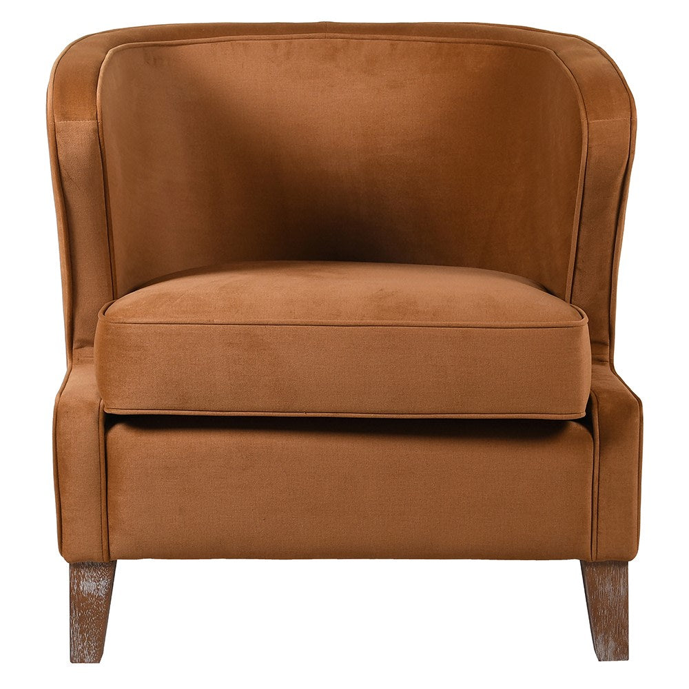 Tub Chair | Caramel Velour
