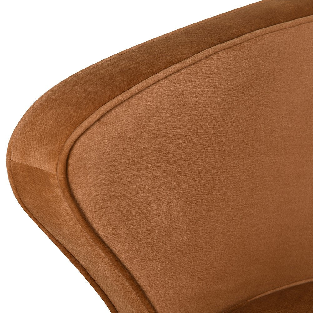 Tub Chair | Caramel Velour