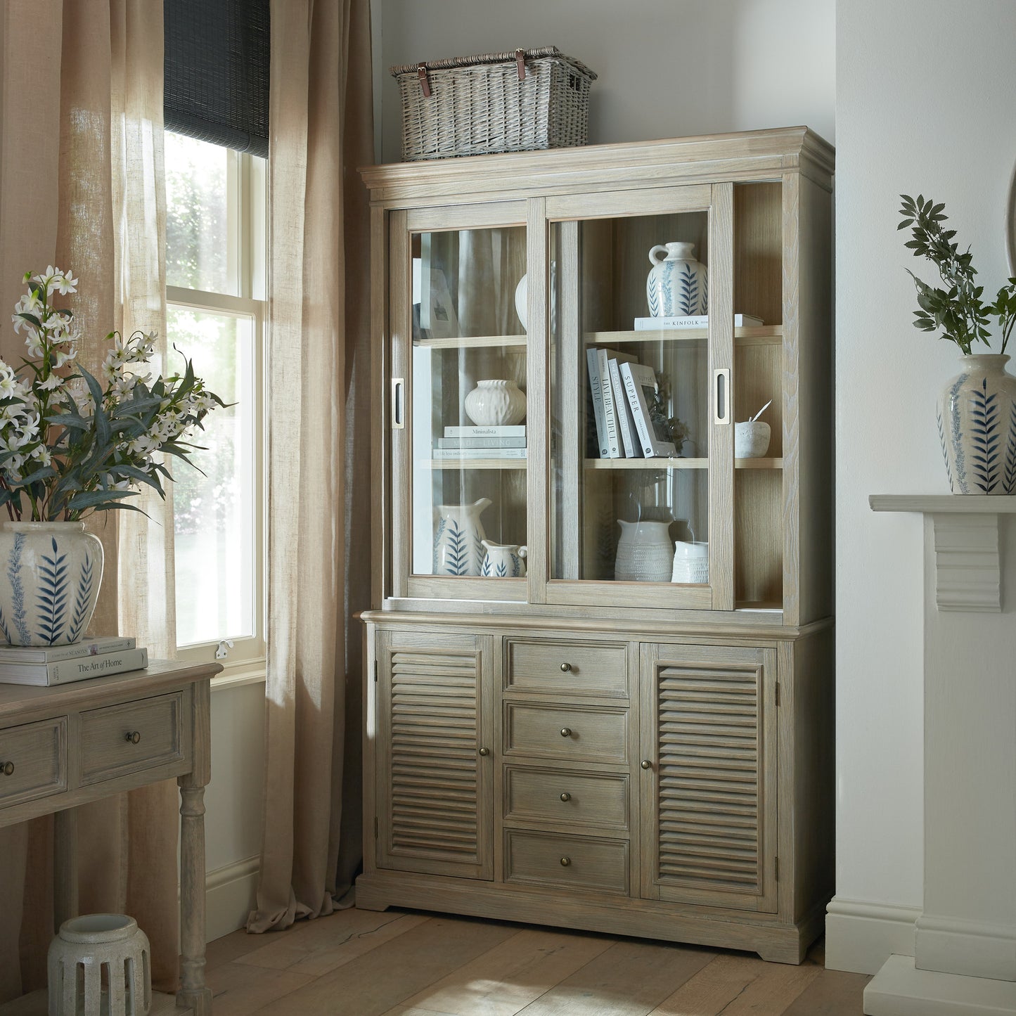 Delphine Collection 2 Door 4 Drawer Large Dresser Base