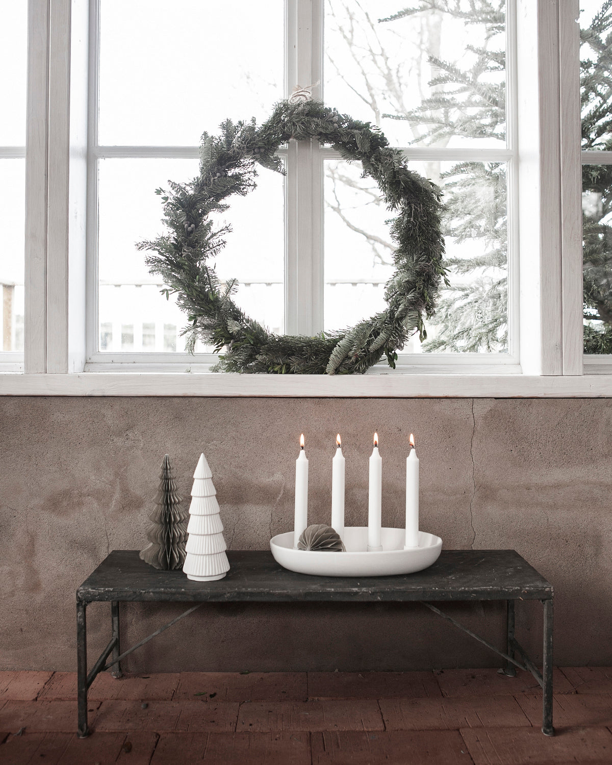 White Matte Candle Holder