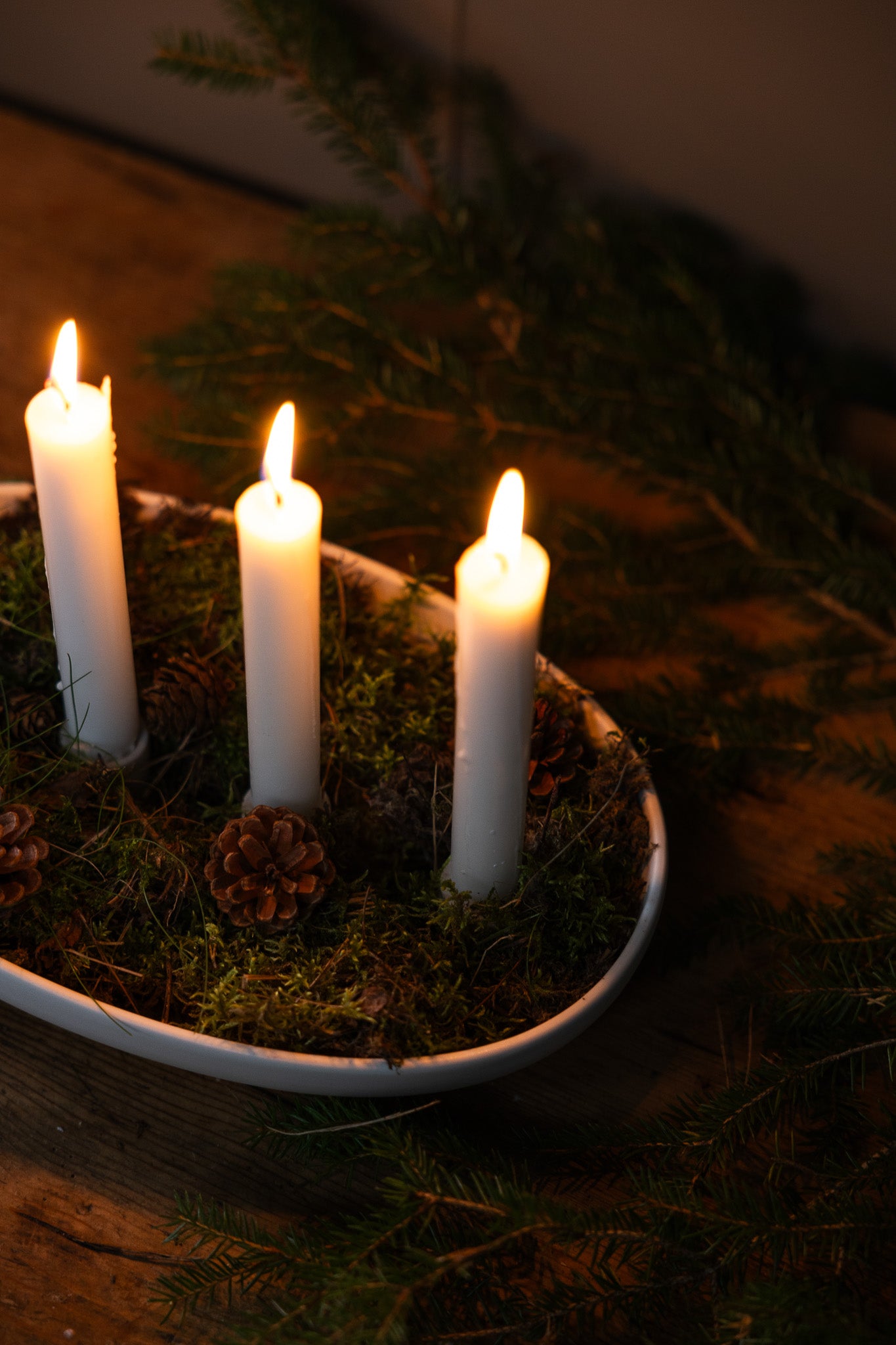 White Matte Candle Holder