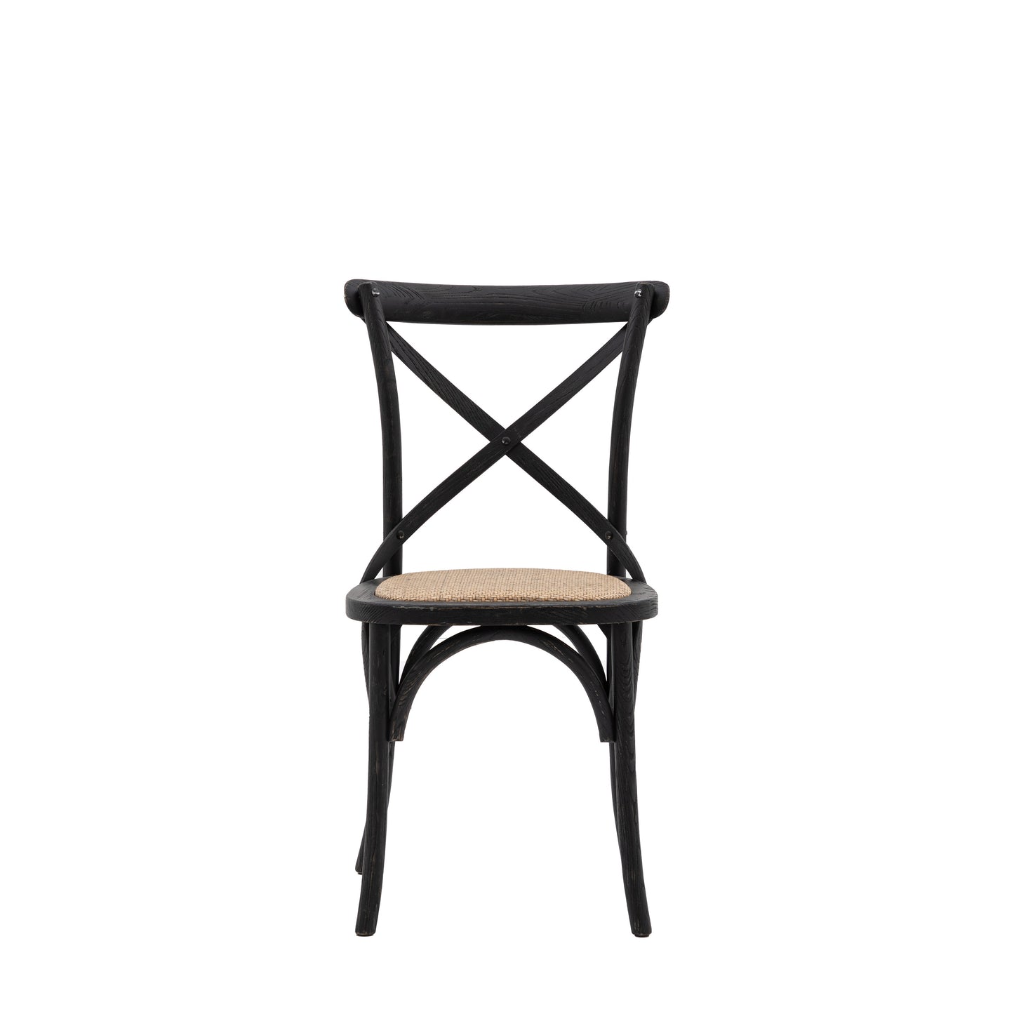 Set of 2 Black Bistro Chairs