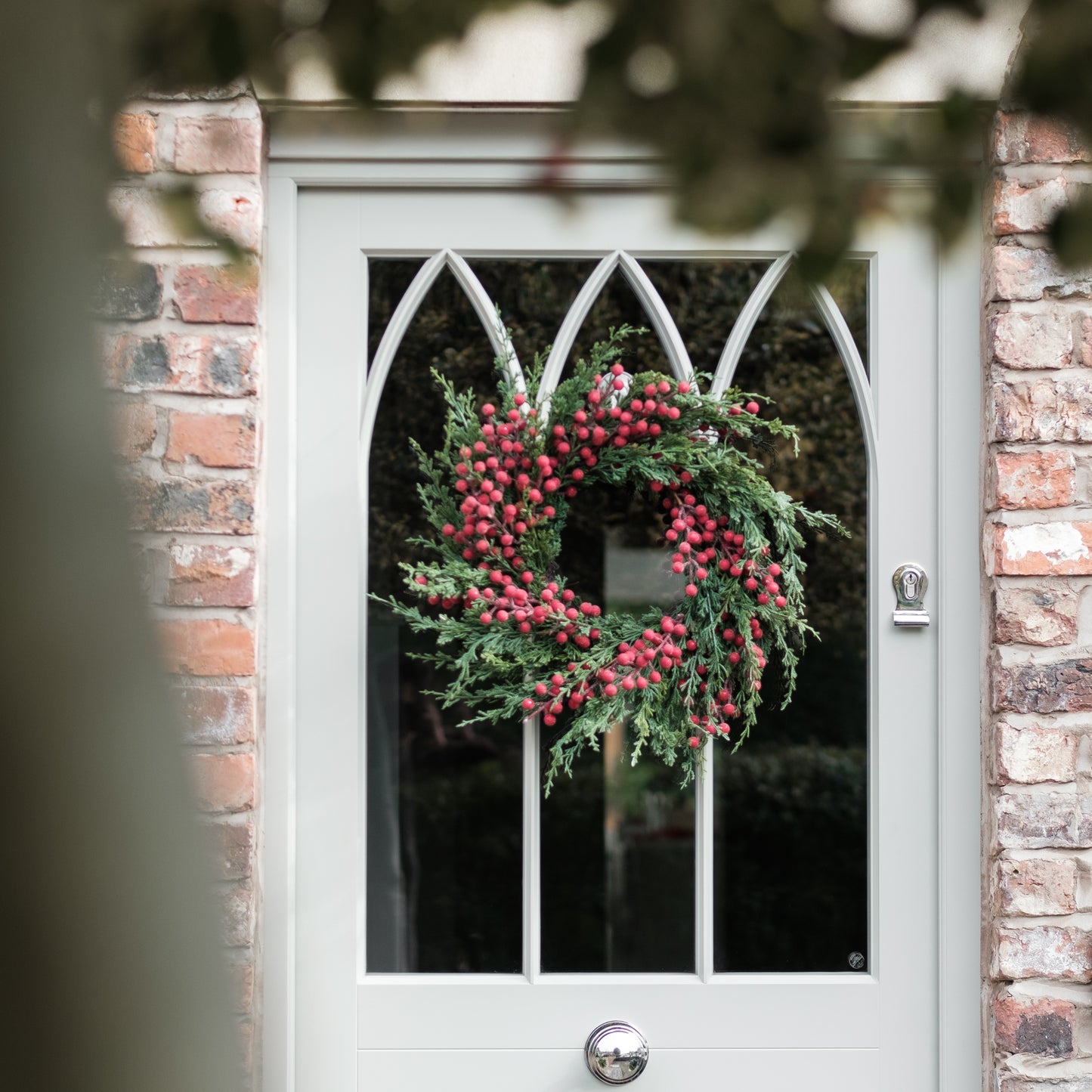 Cedar and Frosted Berry Artificial Wreath Now Half Price