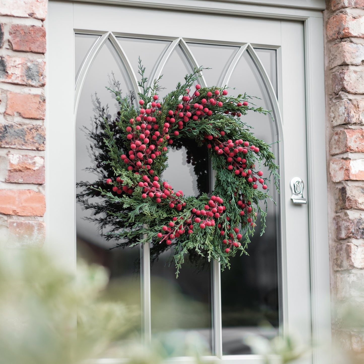 Cedar and Frosted Berry Artificial Wreath Now Half Price