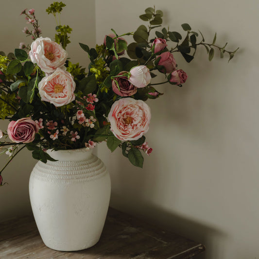 Luxury Pink Faux Rose Bouquet