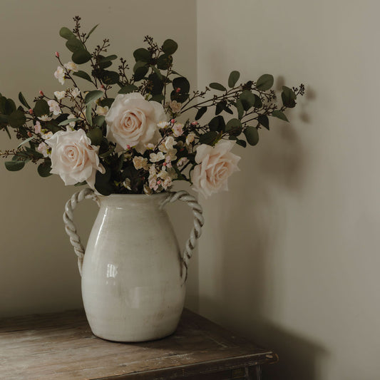 Roman Twisted Handles Ceramic Jug