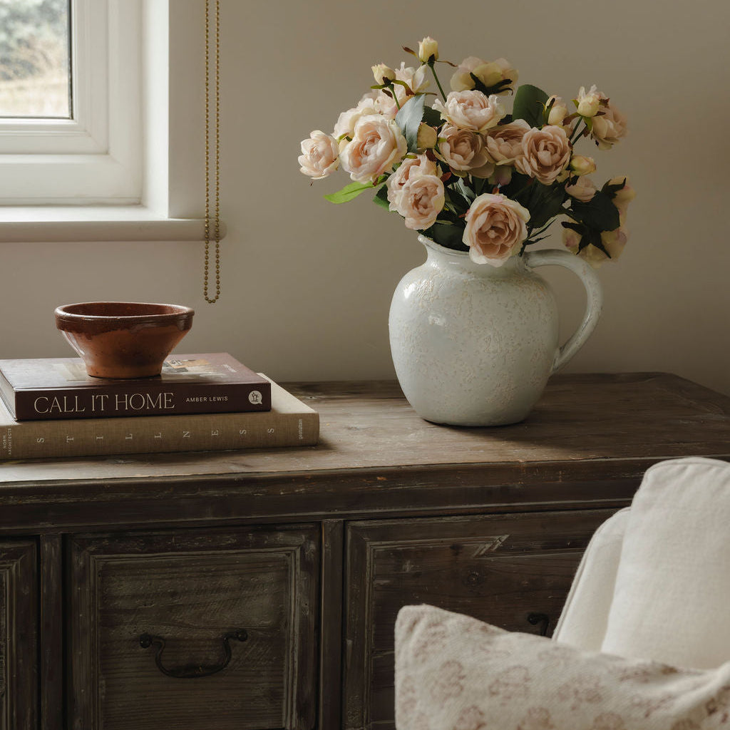 Regent Pale Pink Rose with Leaves