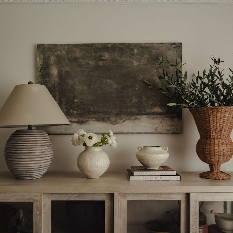 Rattan Urn & Olive Stem Bundle Worth $187 Bundle Price $149.60