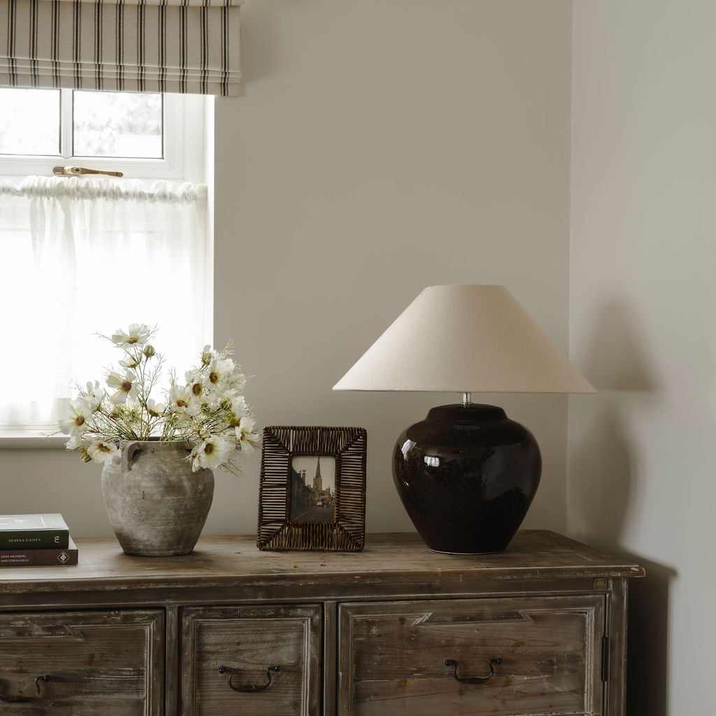 Faux Rattan Photo Frame