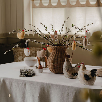 Rustic Metal Rooster and Hen
