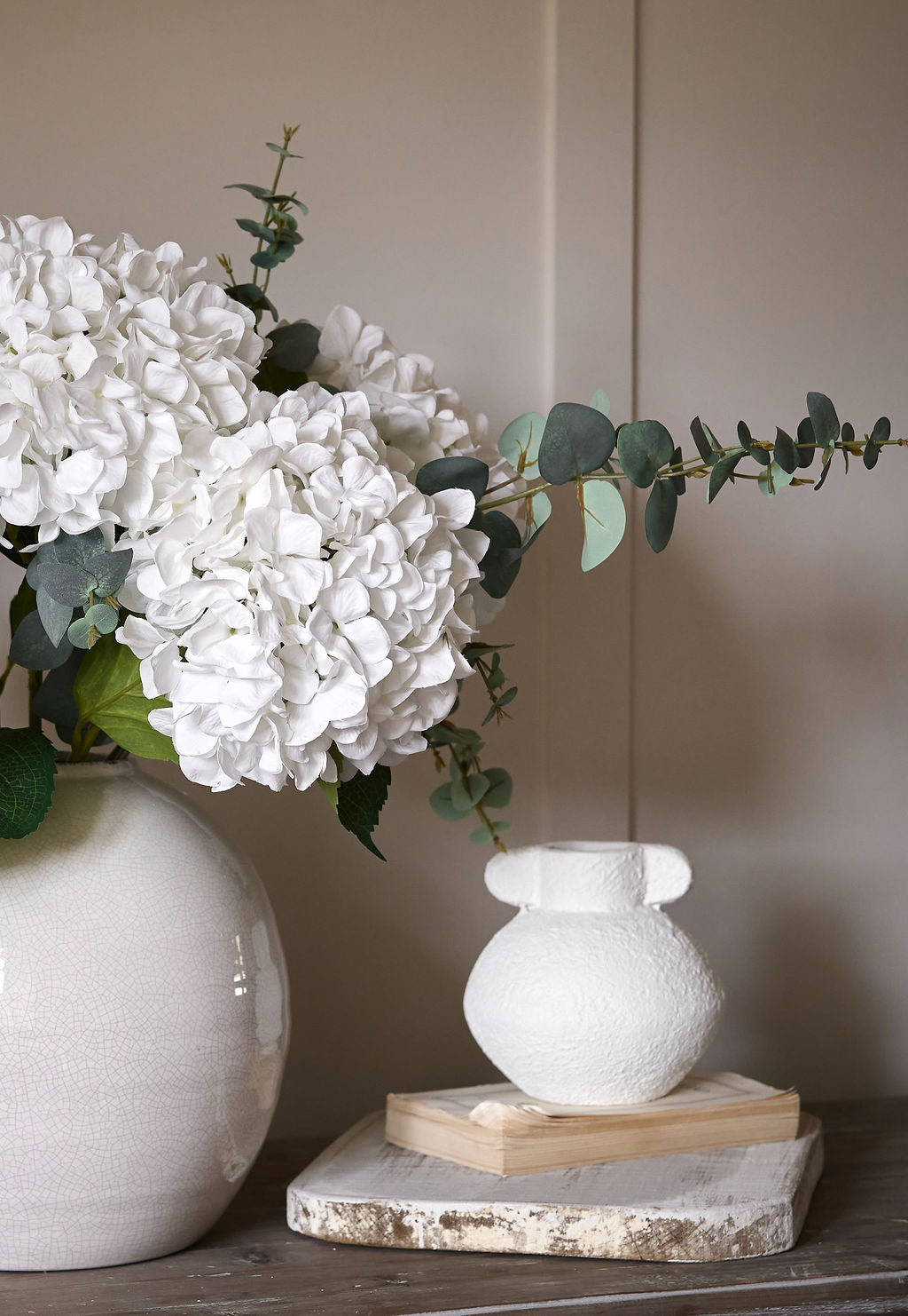 Classic Hydrangea and Eucalyptus Arrangement