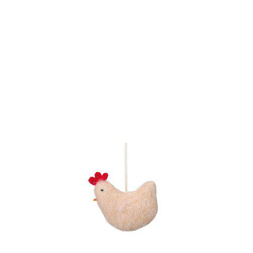 Set of 3 Mixed Hanging Felt Hens