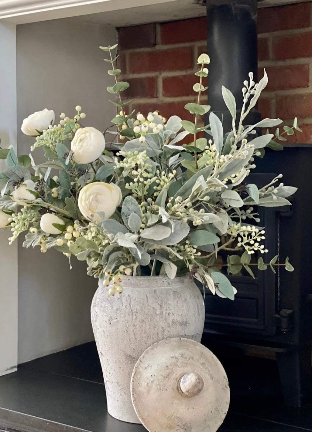 Bloomville Large Stone Ginger Jar